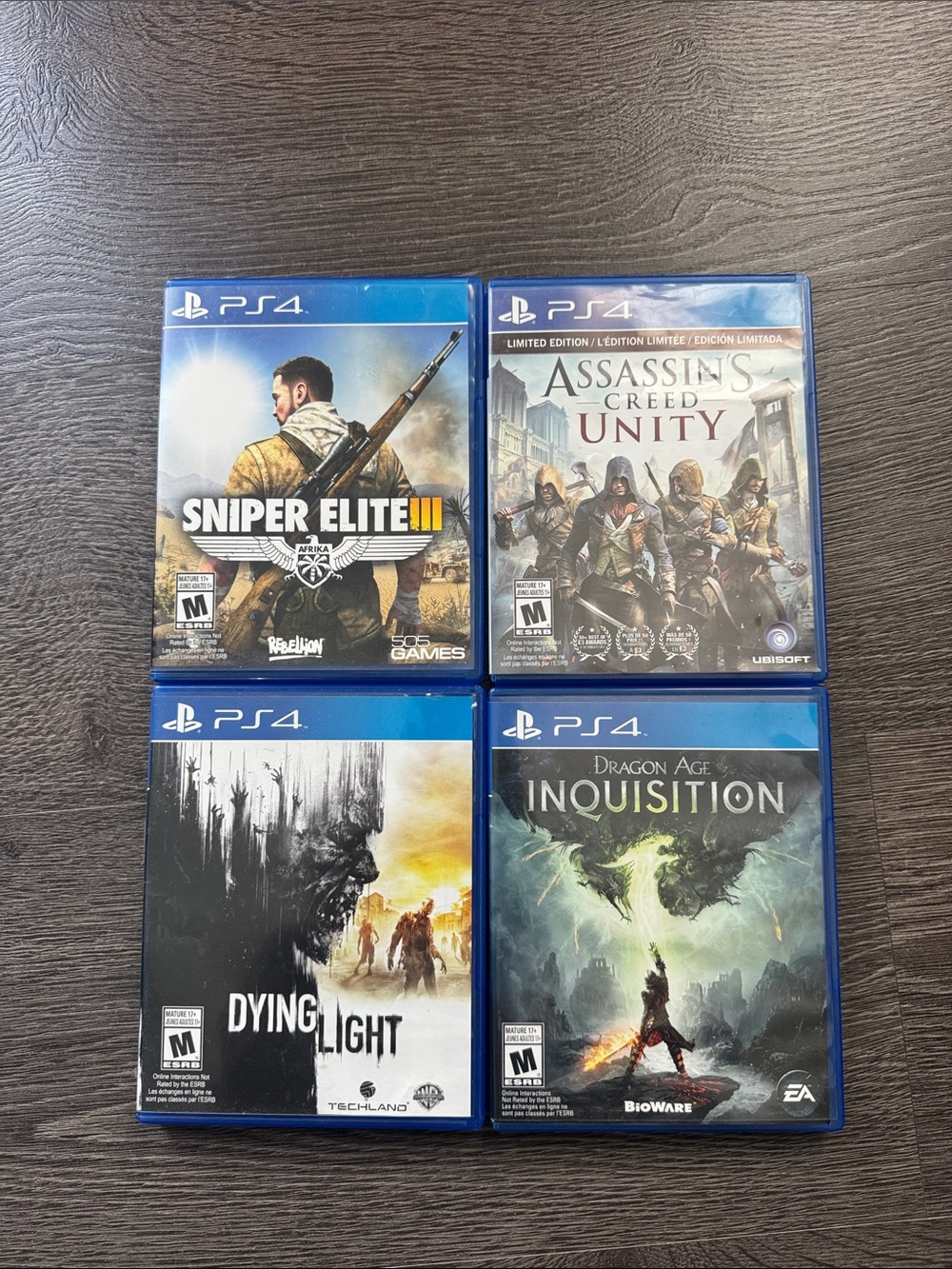 Sony PS4 Game Case Bundle in Blue - Assorted Titles